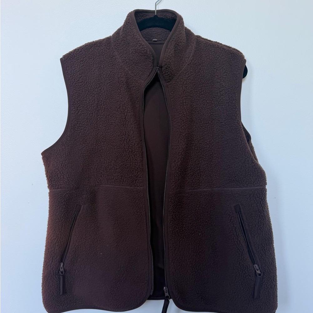 Women’s Teddy Brown Sherpa Fleece Vest